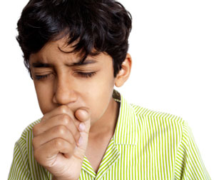 Indian boy coughing