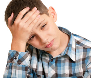 Child with headache Child with headache