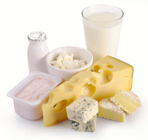 Milk, yogurt and cheese contain calcium