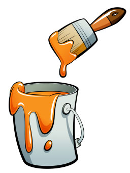 Orange paint Orange paint